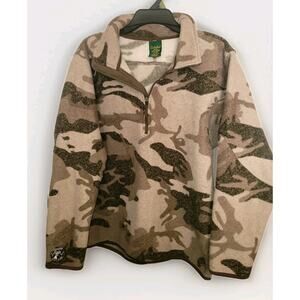 Cabela's Men's M Alaskan Guide Thermocline 1/2 Zip Camo 450 GM Pullover Hunting